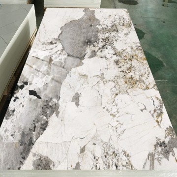 Wear resistant and scratch resistant UV marble sheet, free from harmful substances such as radiation and formaldehyde